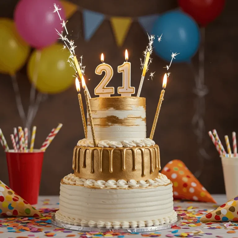 21 birthday cake