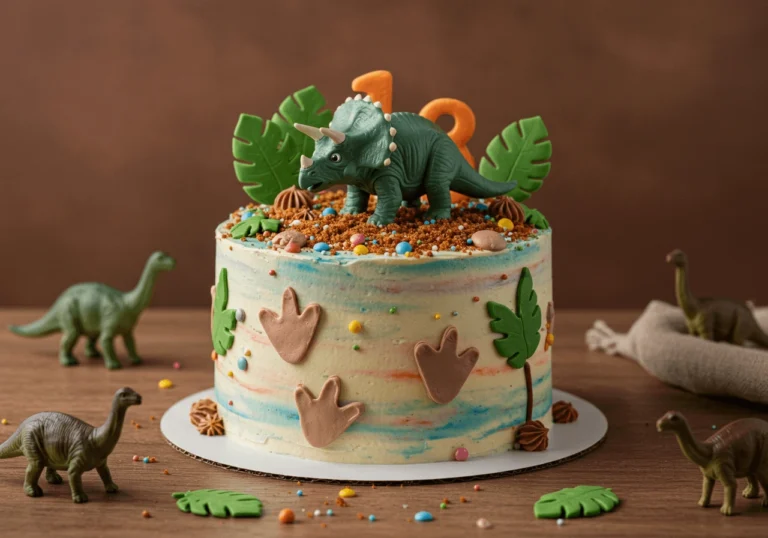 dinosaur birthday cake